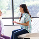 doctor talking to patient uninterrupted