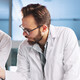 clinicians discuss data