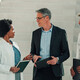 healthcare leaders in a discussion