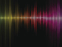 Rainbow sound waves concept