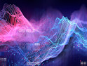 Data abstract lines pink and purple