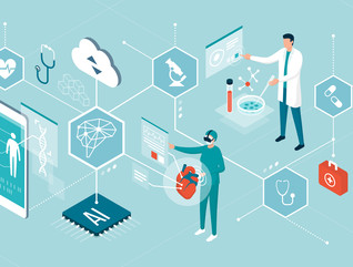 hospital with doctors and technology