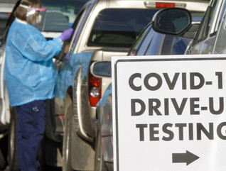 covid drive-up testing site