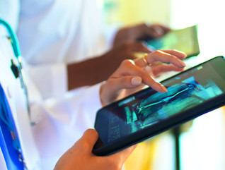 doctor with tablet
