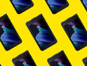 Samsung Galaxy Tab Active3 tiles on yellow background