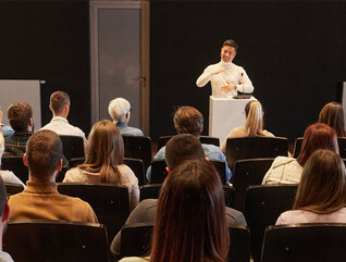 People meeting for a conference