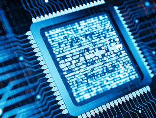 CPU and Computer chip concept
