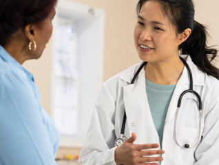 doctor gives a patient her full attention