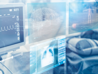 patient monitoring concept with x ray, vitals, and holistic patient view