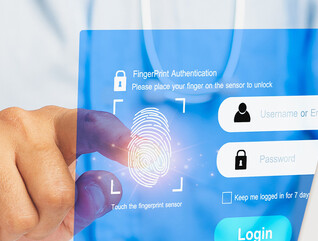 Healthcare provider entering password