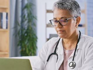 doctor on laptop