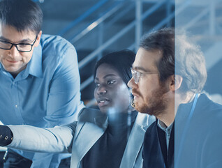 IT team solving a problem