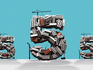 a number five under construction