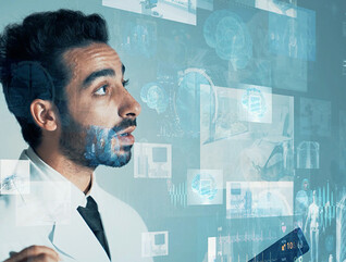 Doctors using AI in hospital