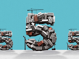 a number five under construction