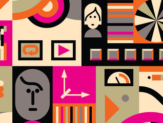 illustration of people and graphs