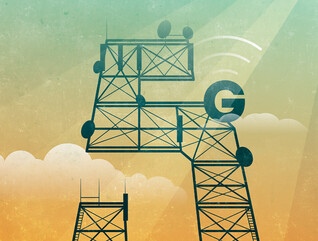 networking tower in the shape of a 5