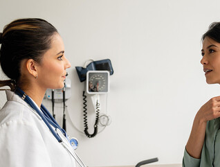 doctor pays full attention to patient during check up