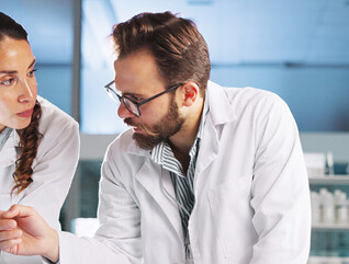 clinicians discuss data
