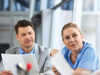 healthcare business meeting