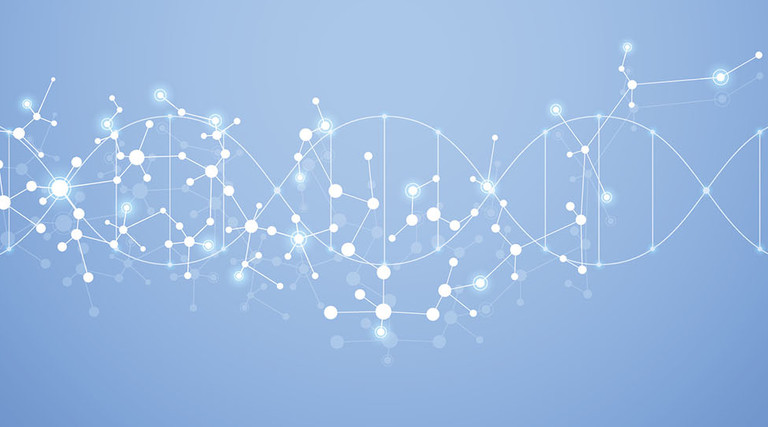 Abstract molecule background