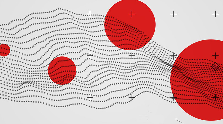 Wavy background with motion effect