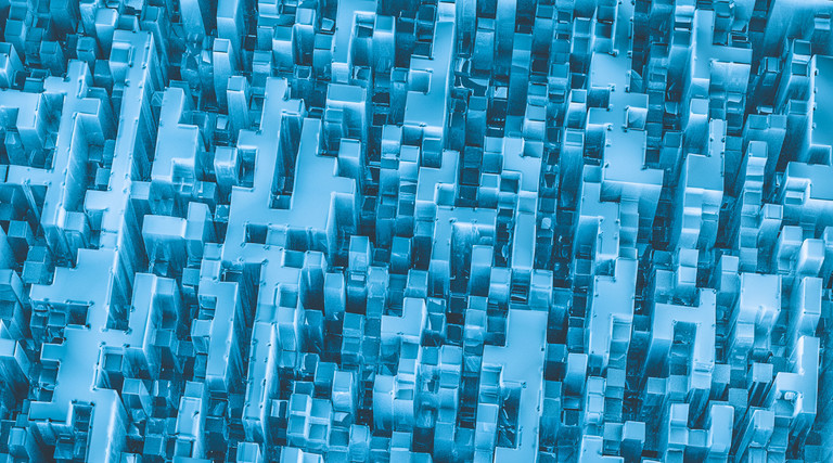 Abstract geometrical shapes.
