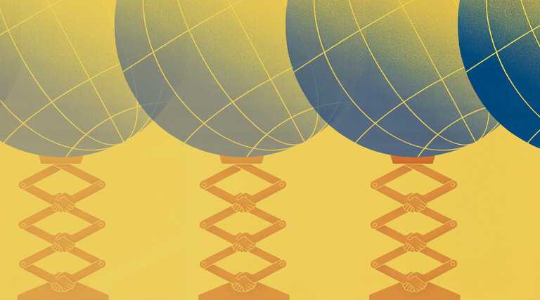 illustration of cranks with globes