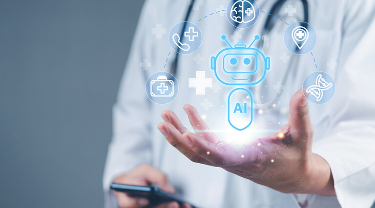 futuristic concept in smart healthcare system