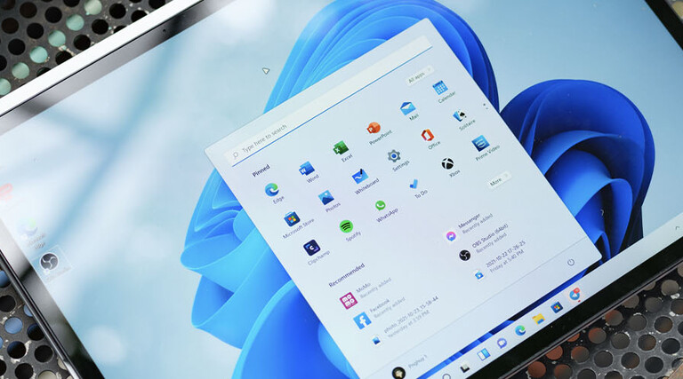 Windows 11 on tablet