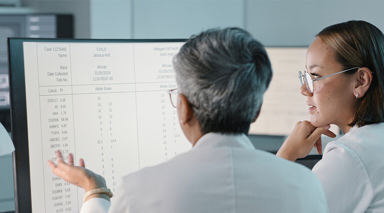 Doctors reviewing documents