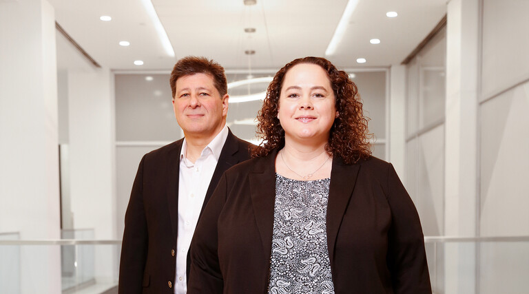 Dr. Eric Apler and Erica Smith