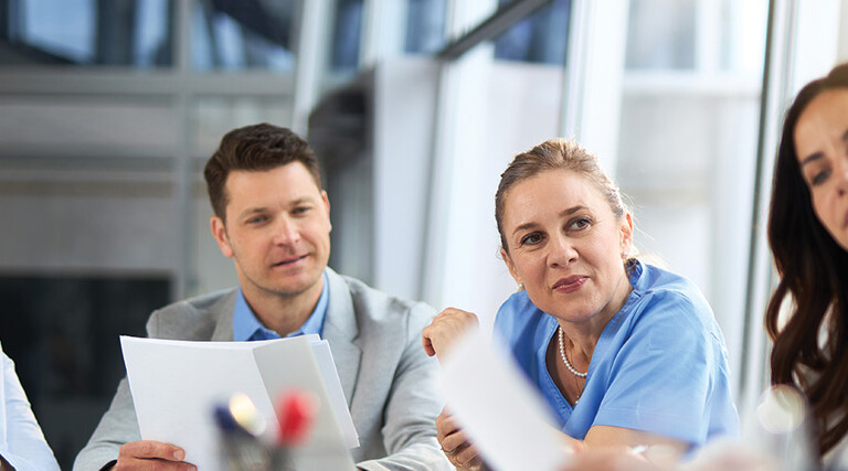healthcare business meeting