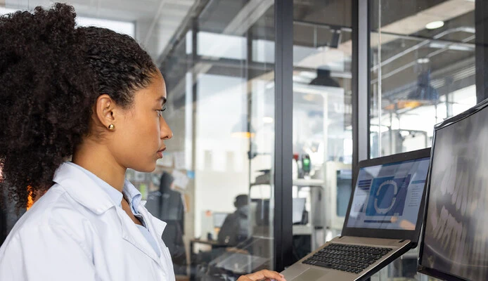 Health engineer working