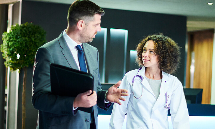 Dr and Exec speaking