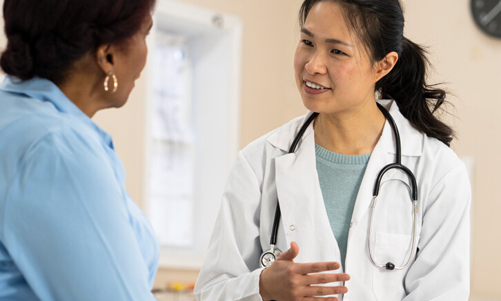 doctor gives a patient her full attention