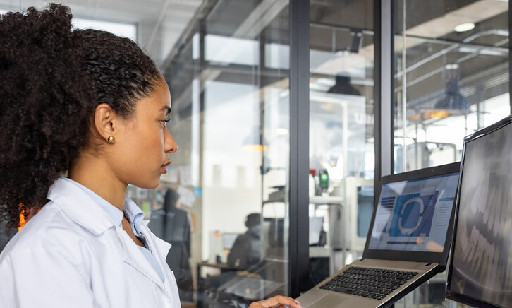 Health engineer working