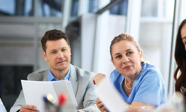 healthcare business meeting