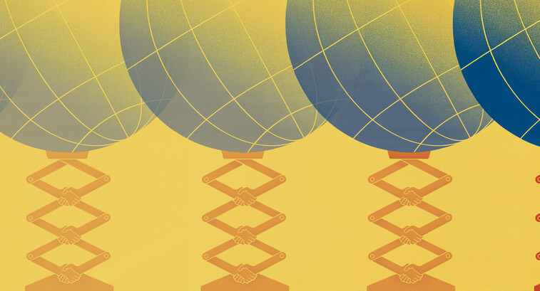 illustration of cranks with globes