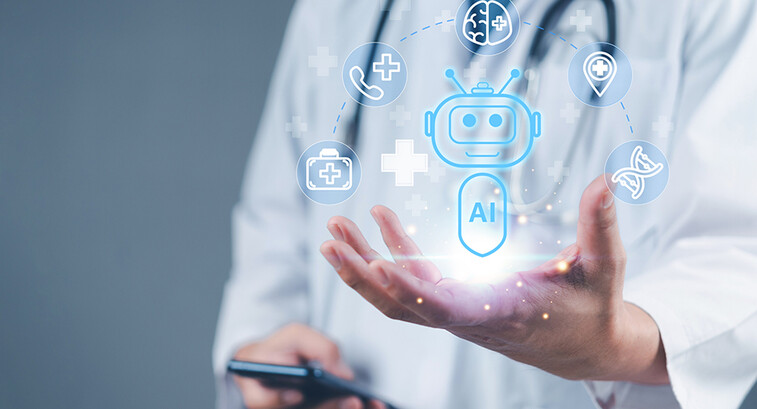 futuristic concept in smart healthcare system