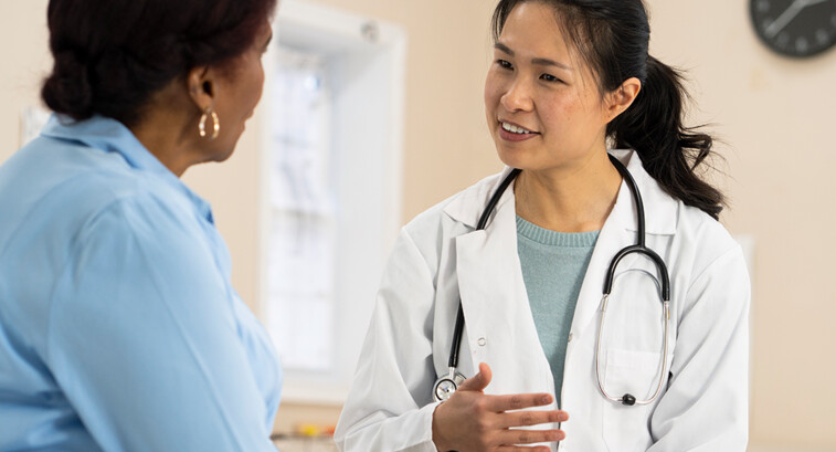 doctor gives a patient her full attention