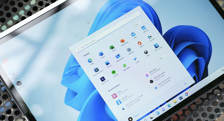 Windows 11 on tablet