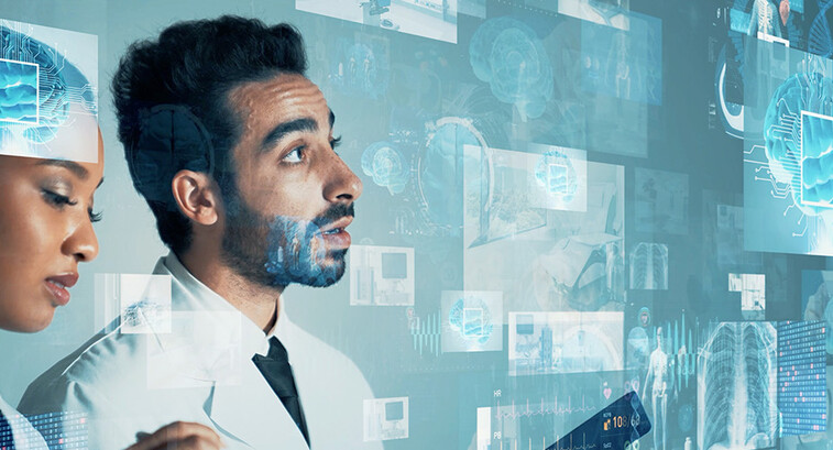 Doctors using AI in hospital