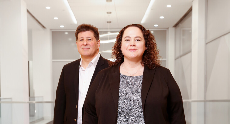 Dr. Eric Apler and Erica Smith