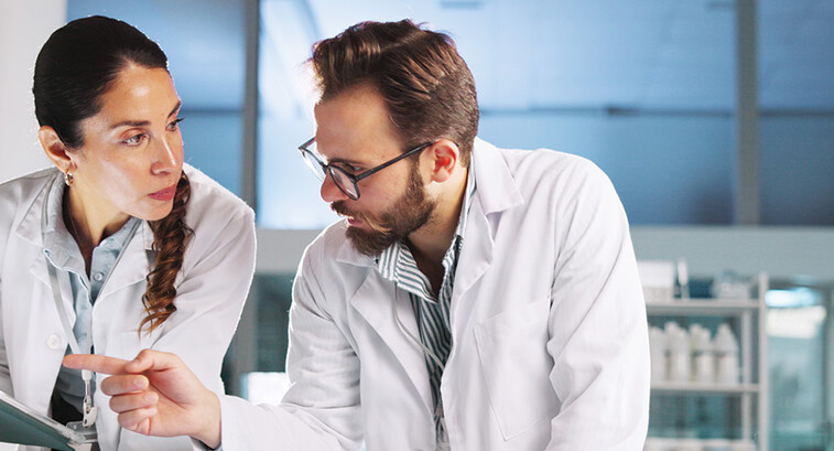 clinicians discuss data