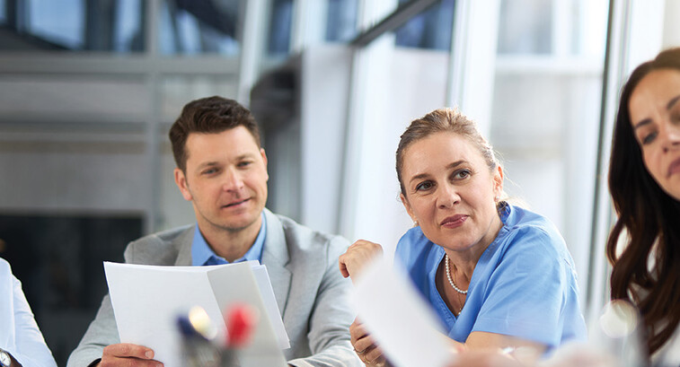 healthcare business meeting