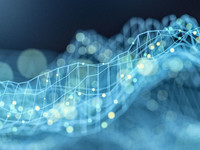 Complex abstract graph background.