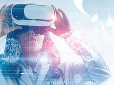 doctor using VR headset