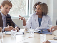 A meeting between doctors and shareholders