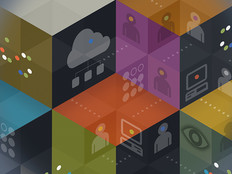healthcare security concept with cubes